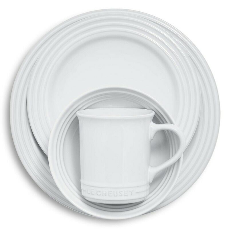 食器セットディナーウェアプレート皿カップ4組16点ル・クルーゼルクルゼLeCreusetofAmericaPGWSV16-0316DinnerwareSet,16Piece,White