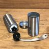 豆挽き手動ステンレスコーヒーミルうす式臼式JavaPresseManualCoffeeGrinderwithConicalBurrMill,BrushedStainlessSteel