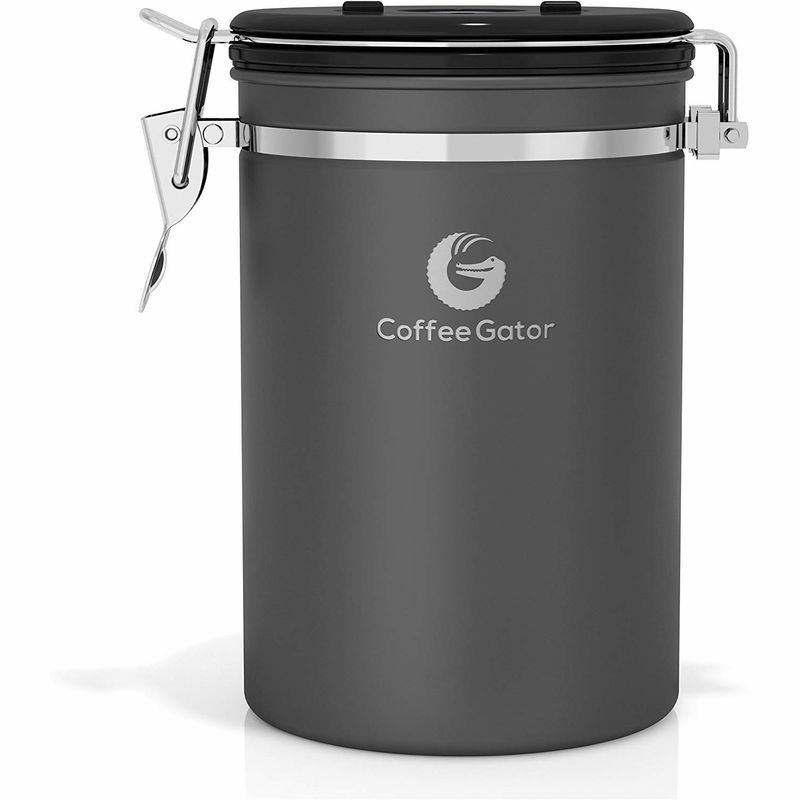 コーヒー用保存容器密閉容器コーヒー豆ステンレスCoffeeGatorStainlessSteelContainerCanisterwithco2ValveandScoop