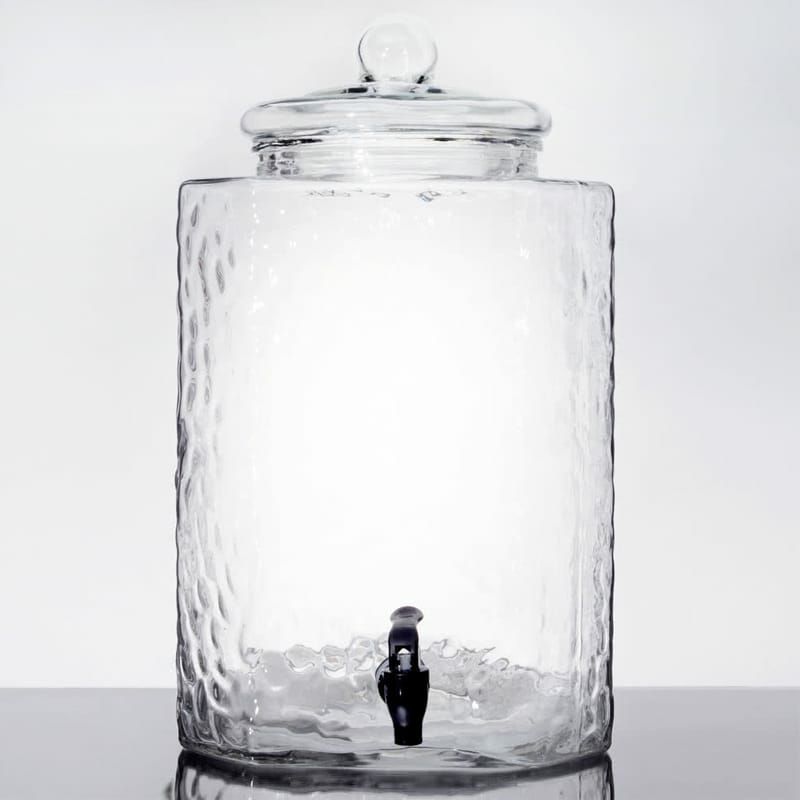 鎚目ガラスドリンクディスペンサー19LCore5GallonHammeredGlassBeverageDispenser553040088