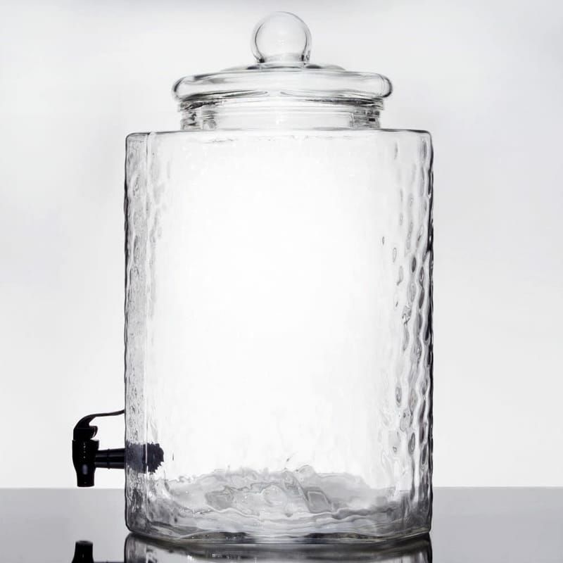 鎚目ガラスドリンクディスペンサー19LCore5GallonHammeredGlassBeverageDispenser553040088