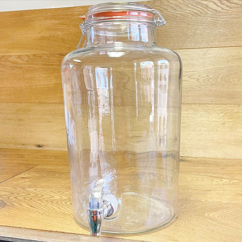 ドリンクサーバーガラスドリンクディスペンサー7.5LレストランカフェホテルAcopa2GallonCountryGlassBeverageDispenser553210025