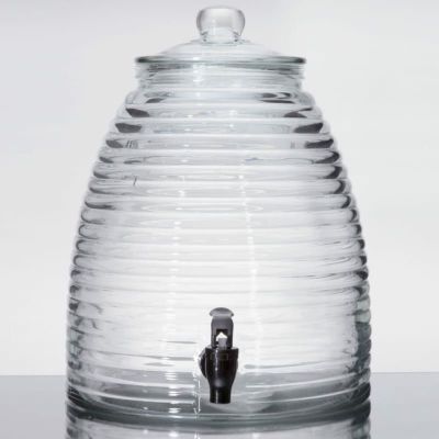 模様入ガラスドリンクディスペンサー9.1LCore2.4GallonGlassBeverageDispenser553040067