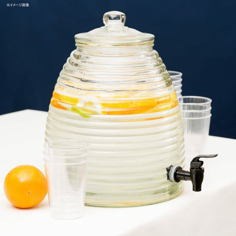 模様入ガラスドリンクディスペンサー9.1LCore2.4GallonGlassBeverageDispenser553040067