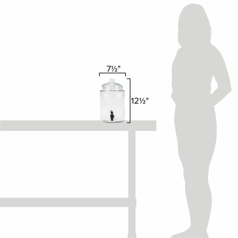 ガラスドリンクディスペンサー6.6LCore1.75GallonGlassBeverageDispenser553100029