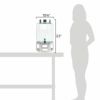 ガラスドリンクディスペンサー7.5Lアイスチャンバーメタルスタンド付Cal-Mil1111-552GallonStainlessSteelCutoutBeverageDispenserwithIceChamber211111155