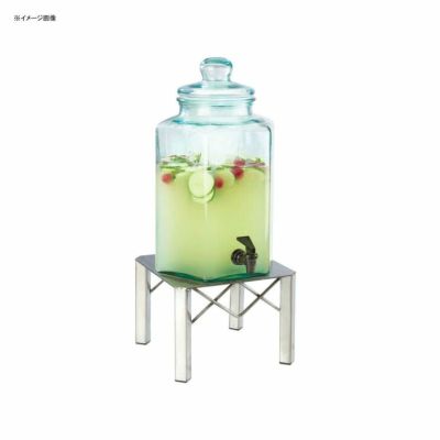 ドリンクサーバー ガラスドリンクディスペンサー 7.5L メタルスタンド付 レストラン カフェ ホテル<br> Cal-Mil 3421-2 2 Gallon Industrial Glass Beverage Dispenser 21134212