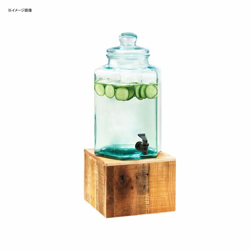ガラスドリンクディスペンサー7.5L木製スタンド付Cal-Mil3422-22GallonVintageGlassBeverageDispenserwithWoodenBase21134222