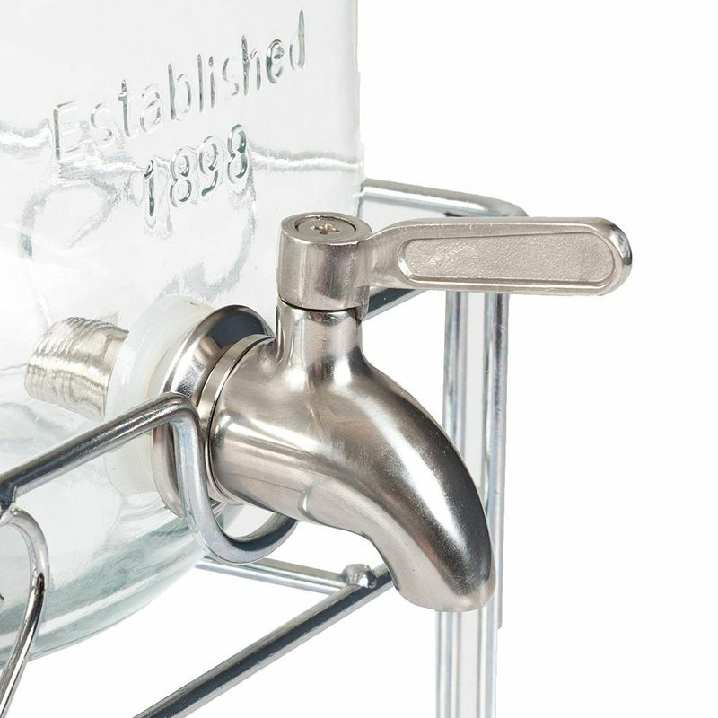 【送料無料】シンプルフローダブルメイソンジャーガラスドリンクビバレッジディスペンサーSimpleFlow-DoubleMasonJarGlassDrinkBeverageDispenser-1.5gallonseach【smtb-k】【kb】【RCP】