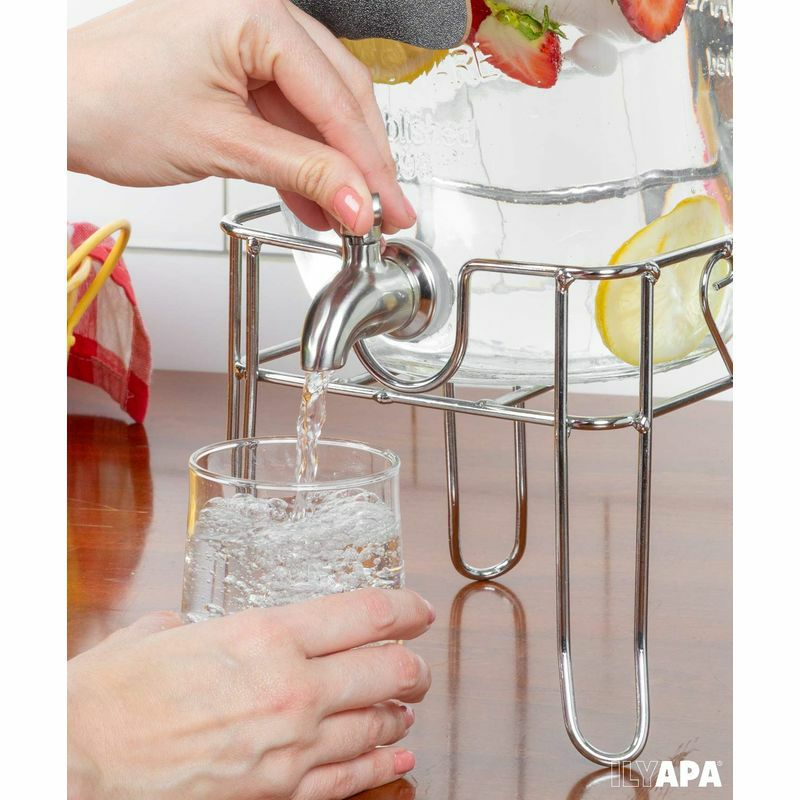 【送料無料】シンプルフローダブルメイソンジャーガラスドリンクビバレッジディスペンサーSimpleFlow-DoubleMasonJarGlassDrinkBeverageDispenser-1.5gallonseach【smtb-k】【kb】【RCP】