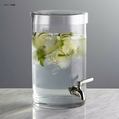 ドリンクサーバー ガラス ディスペンサー 超一流ホテルで採用 ステンレス蛇口 5.6L レストラン カフェ ホテル Cold Drink Dispenser Crate and Barrel