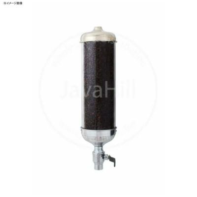 コーヒー豆用 ディスペンサー ポリッシュステンレス 壁掛け アクリル 直径16cm アメリカ製 サイズ３種類 Java Hill Dispenser Polished Stainless Steel Color