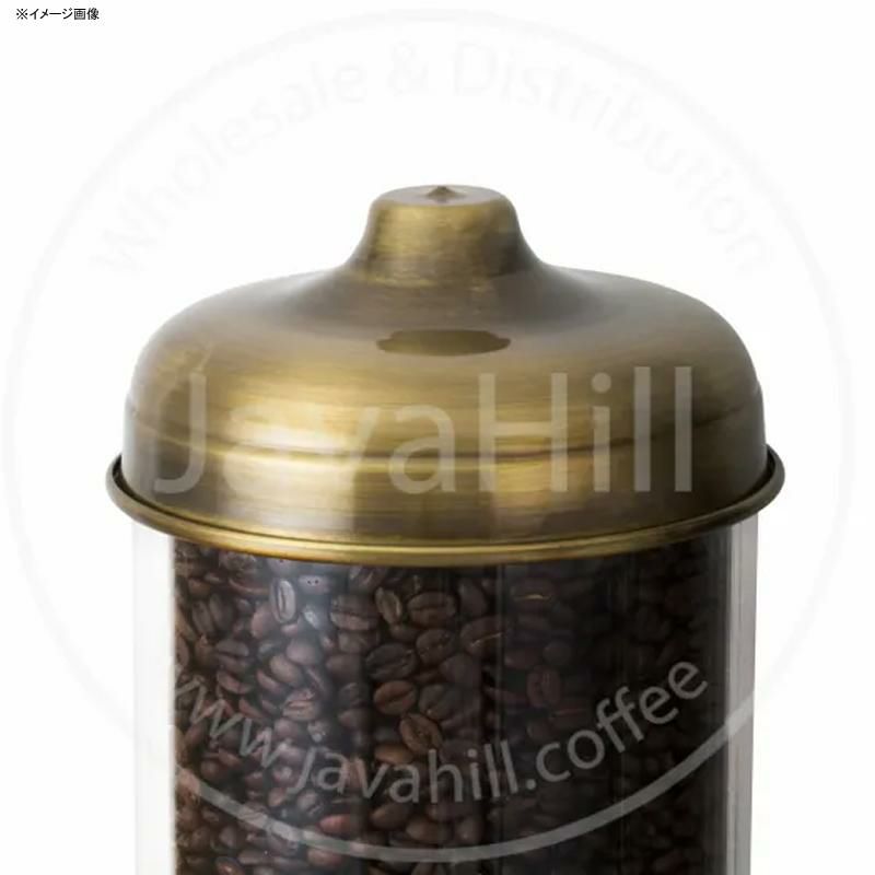 コーヒー豆用ディスペンサーアンティークブラス壁掛けアクリル直径15cmアメリカ製サイズ３種類JavaHillDispenserAntiqueBrass.