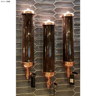 コーヒー豆用 ディスペンサー シャイニーカッパー 銅 壁掛け アクリル 直径16cm アメリカ製 サイズ３種類 Java Hill Dispenser Shiny Copper