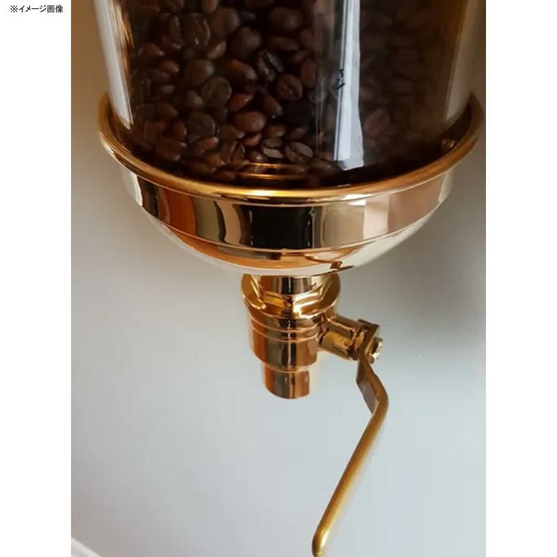 コーヒー豆用ディスペンサー22Kゴールド壁掛けアクリル直径15cmアメリカ製サイズ３種類JavaHillDispenserSpecialEdition"22kGOLD"Color