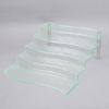ディスプレイスタンド5段ステップ階段アクリルカフェレストランバイキングビュッフェTablecraftAW5CristalCollectionAcrylic5StepWaterfallRiser808AW5