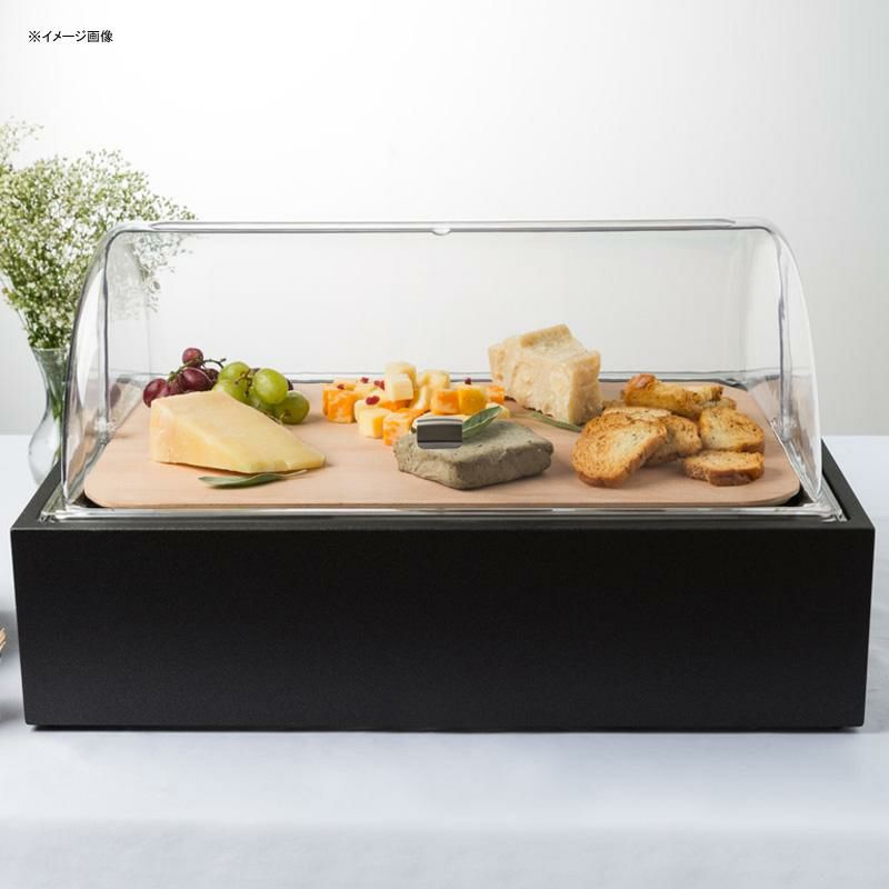 ディスプレイスタンド木製ウッド硬材まな板アクリルフタ付ケースカフェレストランバイキングビュッフェVollrathCubicBlackBreadDisplayTraywithClearLidandHardwoodCuttingBoard922CBSLDCVR