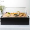 ディスプレイスタンド木製ウッド硬材まな板アクリルフタ付ケースカフェレストランバイキングビュッフェVollrathCubicBlackBreadDisplayTraywithClearLidandHardwoodCuttingBoard922CBSLDCVR