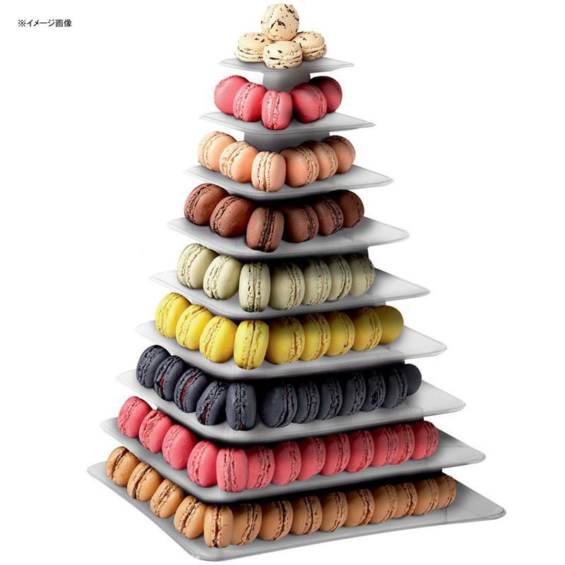 マカロンタワーディスプレイスタンドピラミッド9段プラスチックカフェレストランホテルパーティーMatferBourgeat6815909-TierClearMacaronPyramidDisplayStand980681590