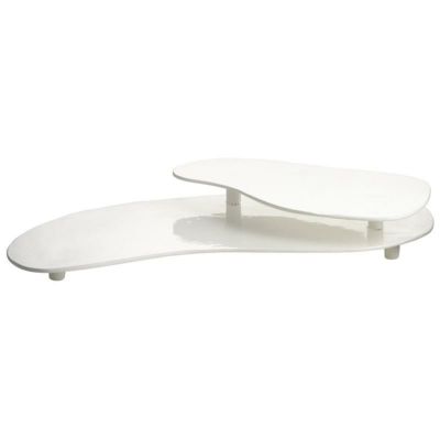 ディスプレイスタンド アルミ 2段 カフェ レストラン バイキング ビュッフェ Tablecraft CW16080W White Cast Aluminum 25