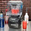 静音設計ブレンダーミキサー1.9L3馬力プレプログラム100種USBポートデータアップデート可ハミルトンビーチHamiltonBeachHBH850CommercialSummitHigh-PerformanceSensorBlenderwith64-OuncePolycarbonateContainer,Black家電