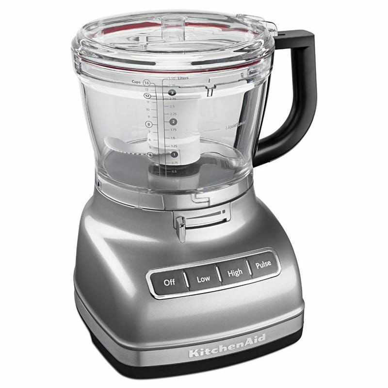 キッチンエイドフードプロセッサー14カップダイスカットKitchenAidKFP1466CU14-CupFoodProcessorwithExactSliceSystemandDicingKit-ContourSilver