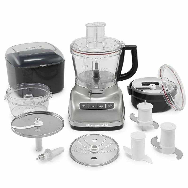 キッチンエイドフードプロセッサー14カップダイスカットKitchenAidKFP1466CU14-CupFoodProcessorwithExactSliceSystemandDicingKit-ContourSilver