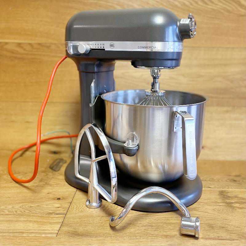 キッチンエイドスタンドミキサーコマーシャルシリーズ7.6L大容量DCモーター搭載業務品質KitchenAidKSM89908-QtCommercialBowl-LiftStandMixer家電