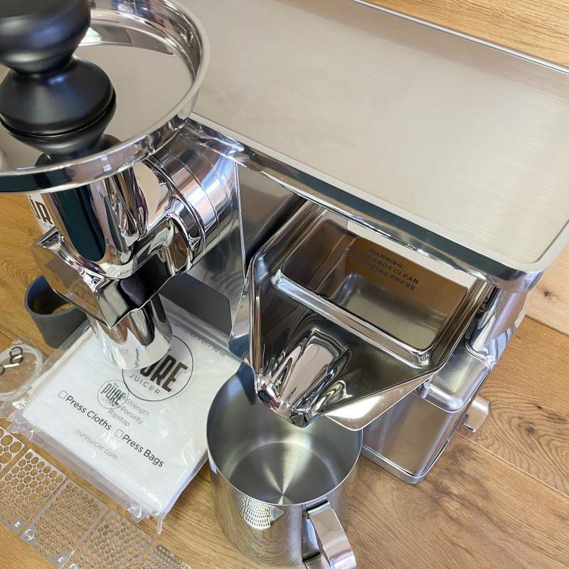 ジューサー コールドプレス スロージューサー ステンレス PURE
