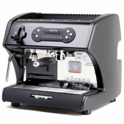 エスプレッソマシン 特別版 ミニ ブラック カプチーノ LUCCA Special Edition Black A53 Mini Espresso Machine by La Spaziale 家電