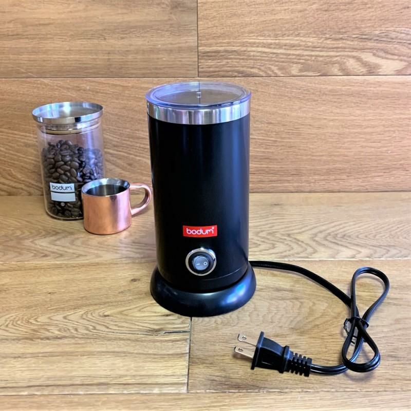 電動ミルク泡だて器最大300mlフローサーフォーマーボダムブラックカフェラテカプチーノBodum11870-01USBistroElectricMilkFrother家電