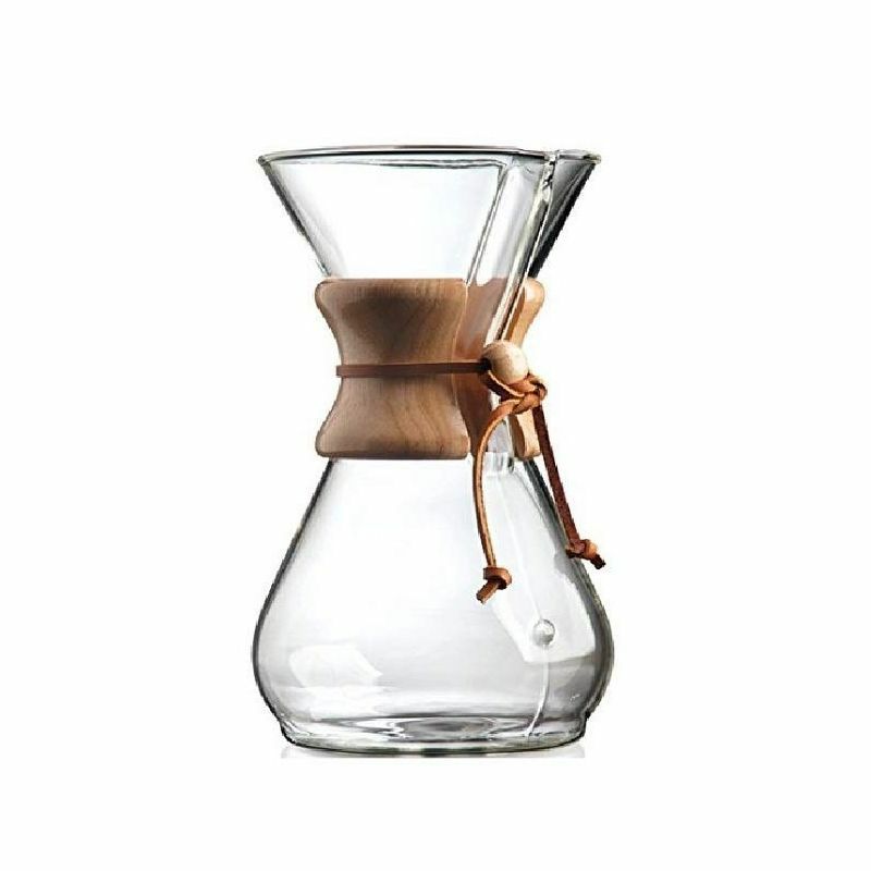 ケメックスガラス×ウッド木コーヒーメーカーChemexWoodCollarGlassCoffeeMaker