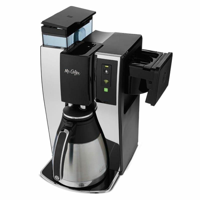 【30日間返金保証】【送料無料】ミスターコーヒーアプリでタイマー設定可能！コーヒーメーカーMr.CoffeeSmartWifi-EnabledWeMoCoffeemaker,BVMC-PSTX91WE