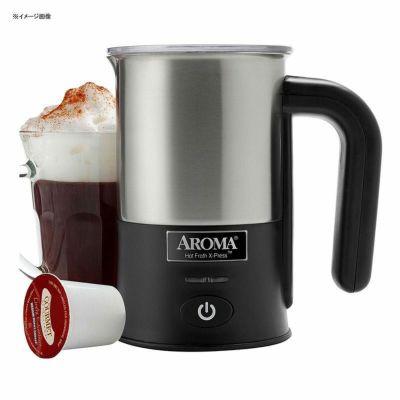 電動 ミルク泡だて器 フローサー フォーマー アロマ カフェラテ カプチーノ Aroma Housewares AFR-180 Hot Froth Press Milk Frother 家電