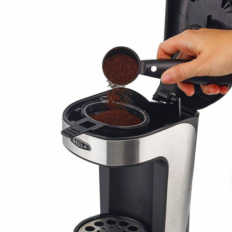 ベラ1カップ用コーヒーメーカーシングルサーブBellaBLA13930OneScoopOneCupCoffeeMaker,Black