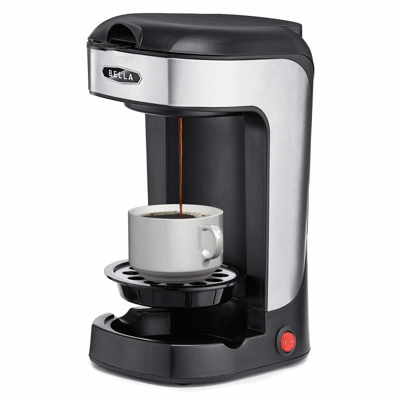 ベラ1カップ用コーヒーメーカーシングルサーブBellaBLA13930OneScoopOneCupCoffeeMaker,Black