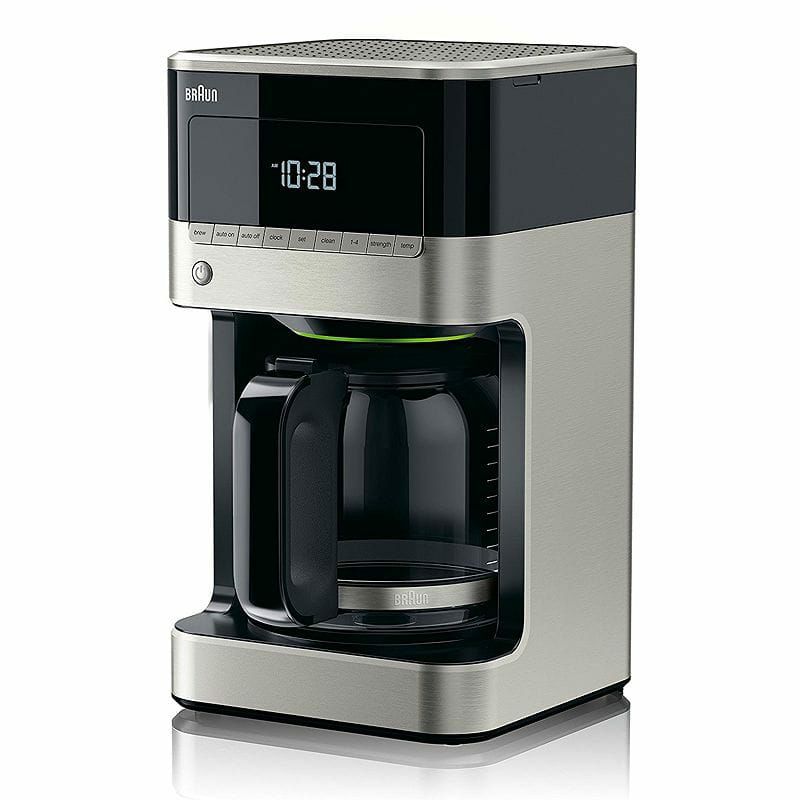 ブラウンコーヒーメーカー12カップデジタルプログラムBraunKF7150BKBrewSenseDripCoffeeMaker,Black