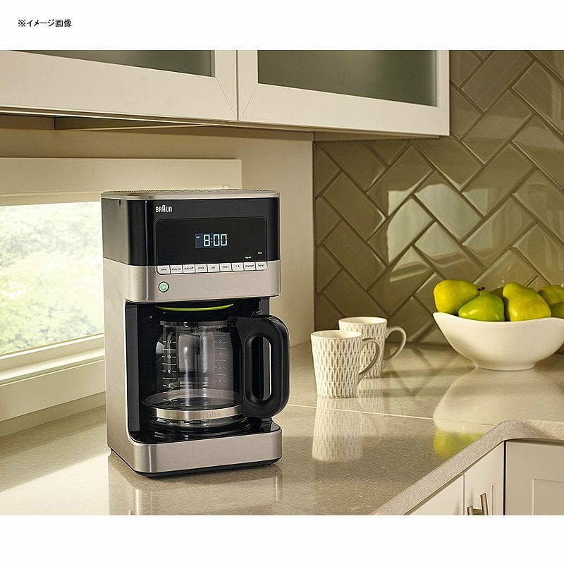 ブラウンコーヒーメーカー12カップデジタルプログラムBraunKF7150BKBrewSenseDripCoffeeMaker,Black