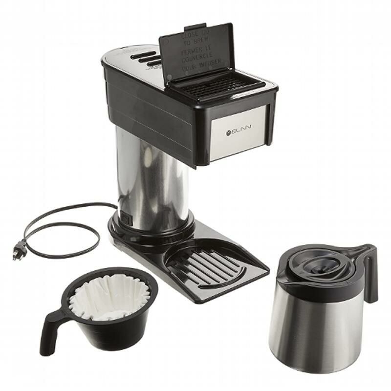 10カップをわずか3分でスピード抽出コーヒーメーカー魔法瓶カラフェBUNNBTVelocityBrew10-CupThermalCarafeHomeCoffeeBrewer,Black