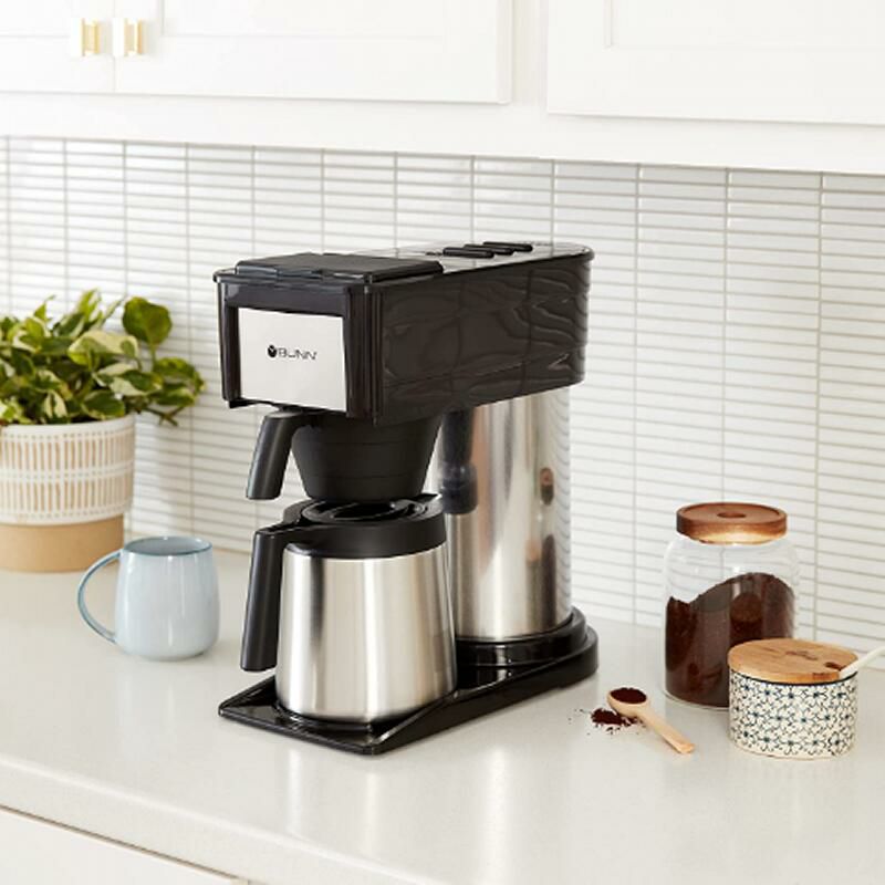 10カップをわずか3分でスピード抽出コーヒーメーカー魔法瓶カラフェBUNNBTVelocityBrew10-CupThermalCarafeHomeCoffeeBrewer,Black