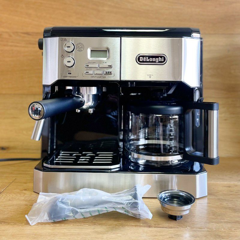 デロンギコンビネーションエスプレッソ&コーヒーマシンDeLonghiBCO430CombinationPumpEspressoand10-cupDripCoffeeMachinewithFrothingWand【日本語説明書付】家電