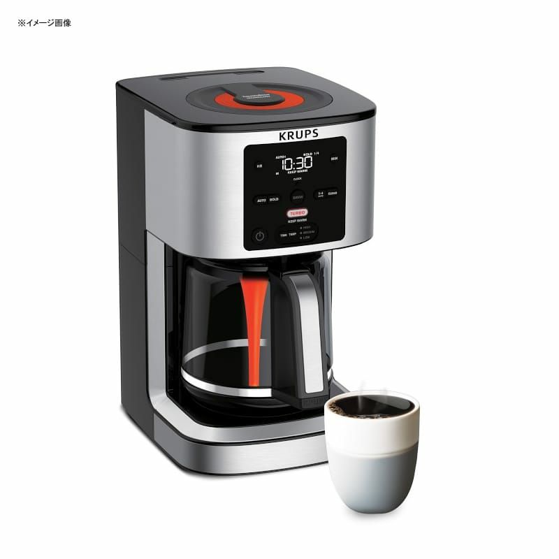 クラップスコーヒーメーカーターボブリュー14カップガラスカラフェKrupsTurboThermobrewCoffeeMaker家電