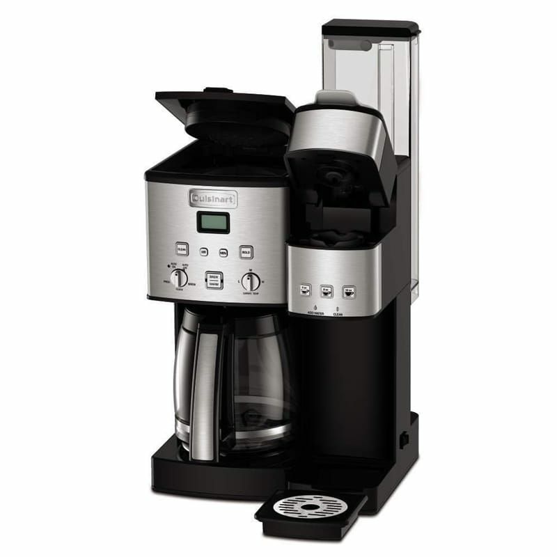 クイジナートコーヒーメーカー＆シングルサーブブリュワーガラスカラフェ12カップCuisinartSS-1512-CupCoffeeMakerandSingle-ServeBrewer家電