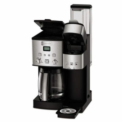 クイジナート コーヒーメーカー＆シングルサーブブリュワー ガラスカラフェ 12カップ K-cup対応 Cuisinart SS-15 12-Cup Coffee Maker and Single-Serve Brewer 家電