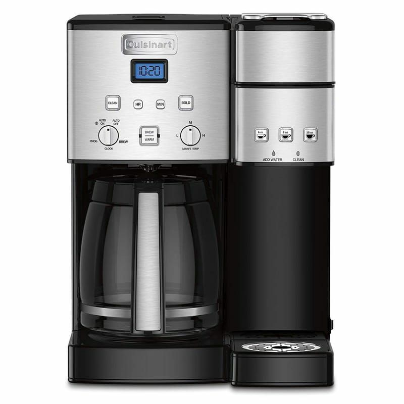 クイジナートコーヒーメーカー＆シングルサーブブリュワーガラスカラフェ12カップCuisinartSS-1512-CupCoffeeMakerandSingle-ServeBrewer家電