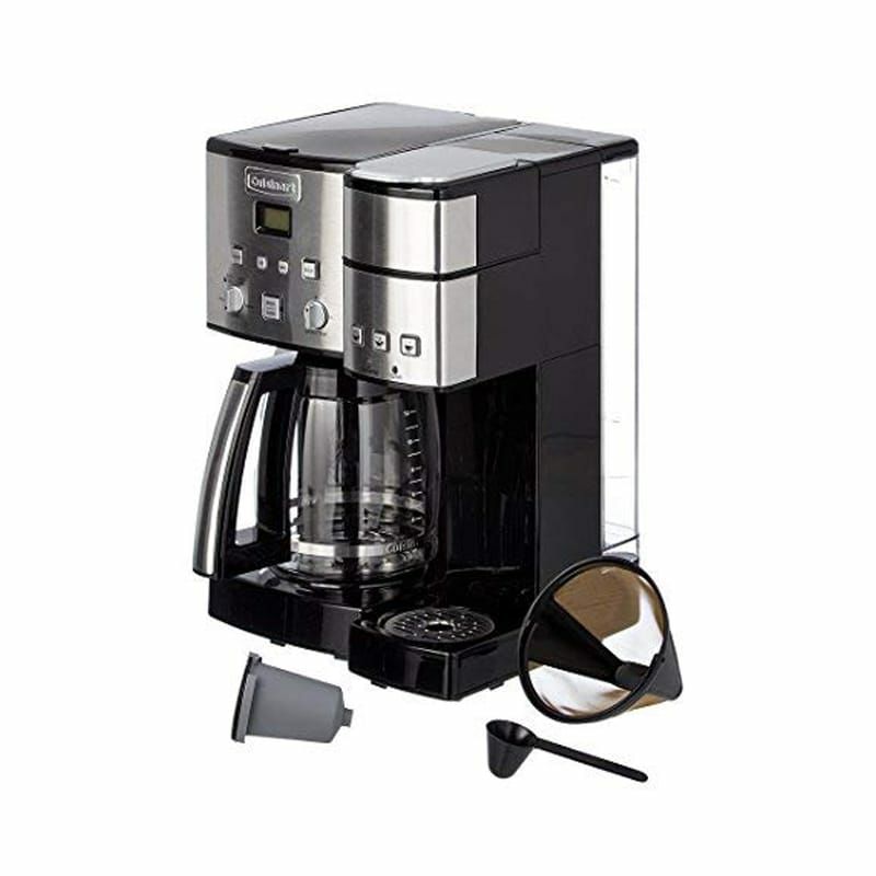 クイジナートコーヒーメーカー＆シングルサーブブリュワーガラスカラフェ12カップCuisinartSS-1512-CupCoffeeMakerandSingle-ServeBrewer家電