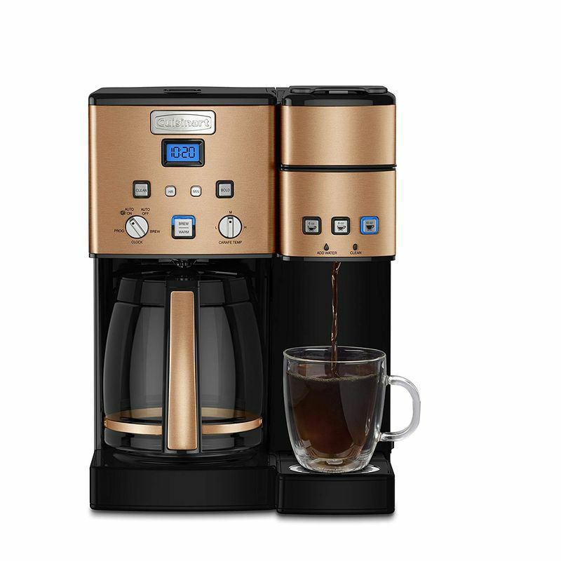 クイジナートコーヒーメーカー＆シングルサーブブリュワーガラスカラフェ12カップK-cup対応CuisinartSS-1512-CupCoffeeMakerandSingle-ServeBrewer家電