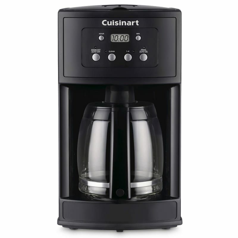 クイジナートコーヒーメーカープログラムタイマーガラスカラフェ12カップCuisinart12CupProgrammableCoffeeMaker-BlackDCC-500家電