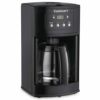 クイジナートコーヒーメーカープログラムタイマーガラスカラフェ12カップCuisinart12CupProgrammableCoffeeMaker-BlackDCC-500家電