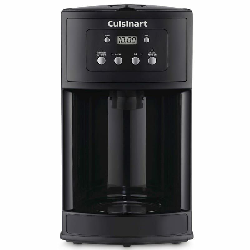 クイジナートコーヒーメーカープログラムタイマーガラスカラフェ12カップCuisinart12CupProgrammableCoffeeMaker-BlackDCC-500家電